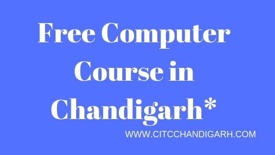 Free Computer Course in Chandigarh
