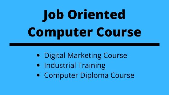Job Oriented Computer Course