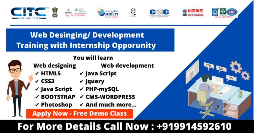 Web Designing /Development Course with Internship in Chandigarh, Mohali