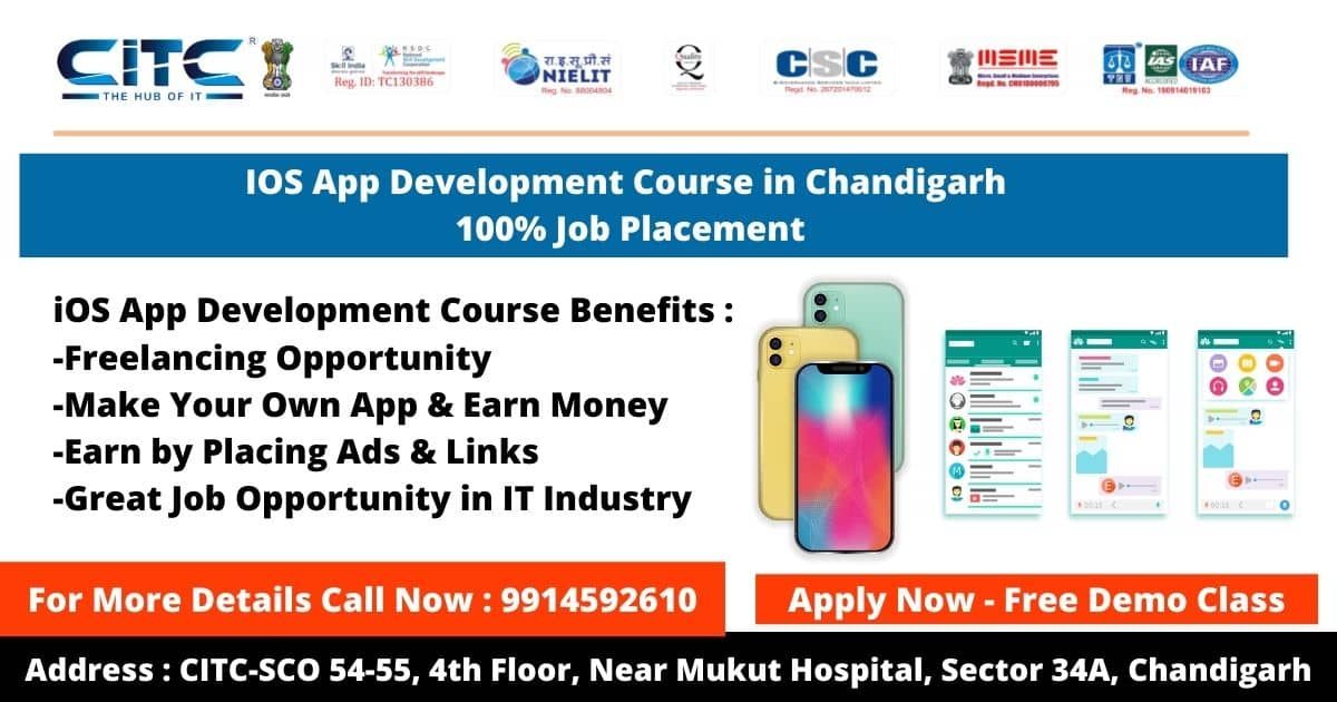 iOS App Development Course in Chandigarh | 100% JOB | CITC