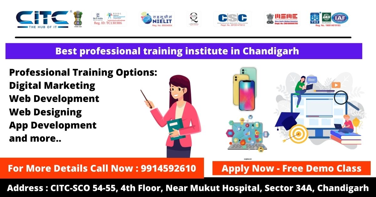 Best Professional Training Institute in Chandigarh | CITC Chandigarh