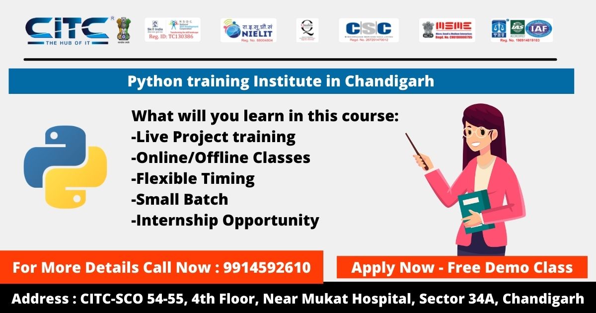 Python Training Institute in Chandigarh | CITC Chandigarh