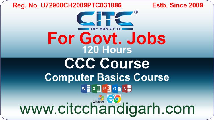 CCC Course for all Govt. jobs.