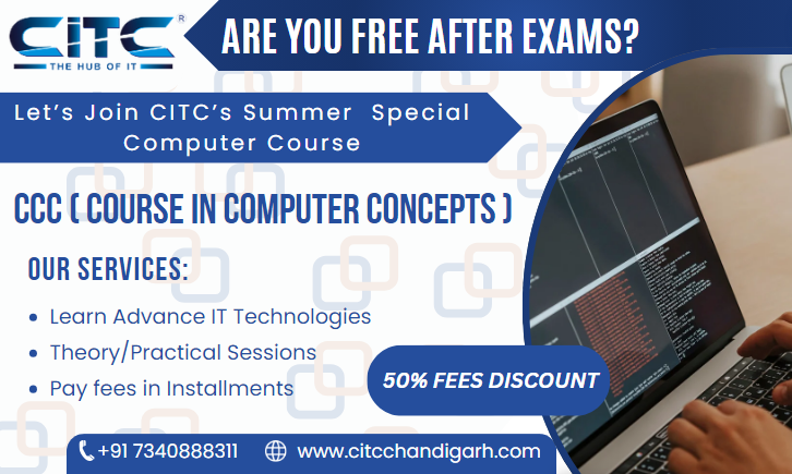 Join CITC's Summer Special Course: Course on Computer Concepts