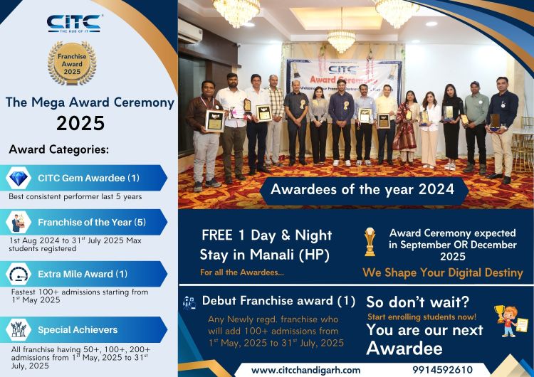 CITC Mega Award Show 2025 | Open for all Franchise partners