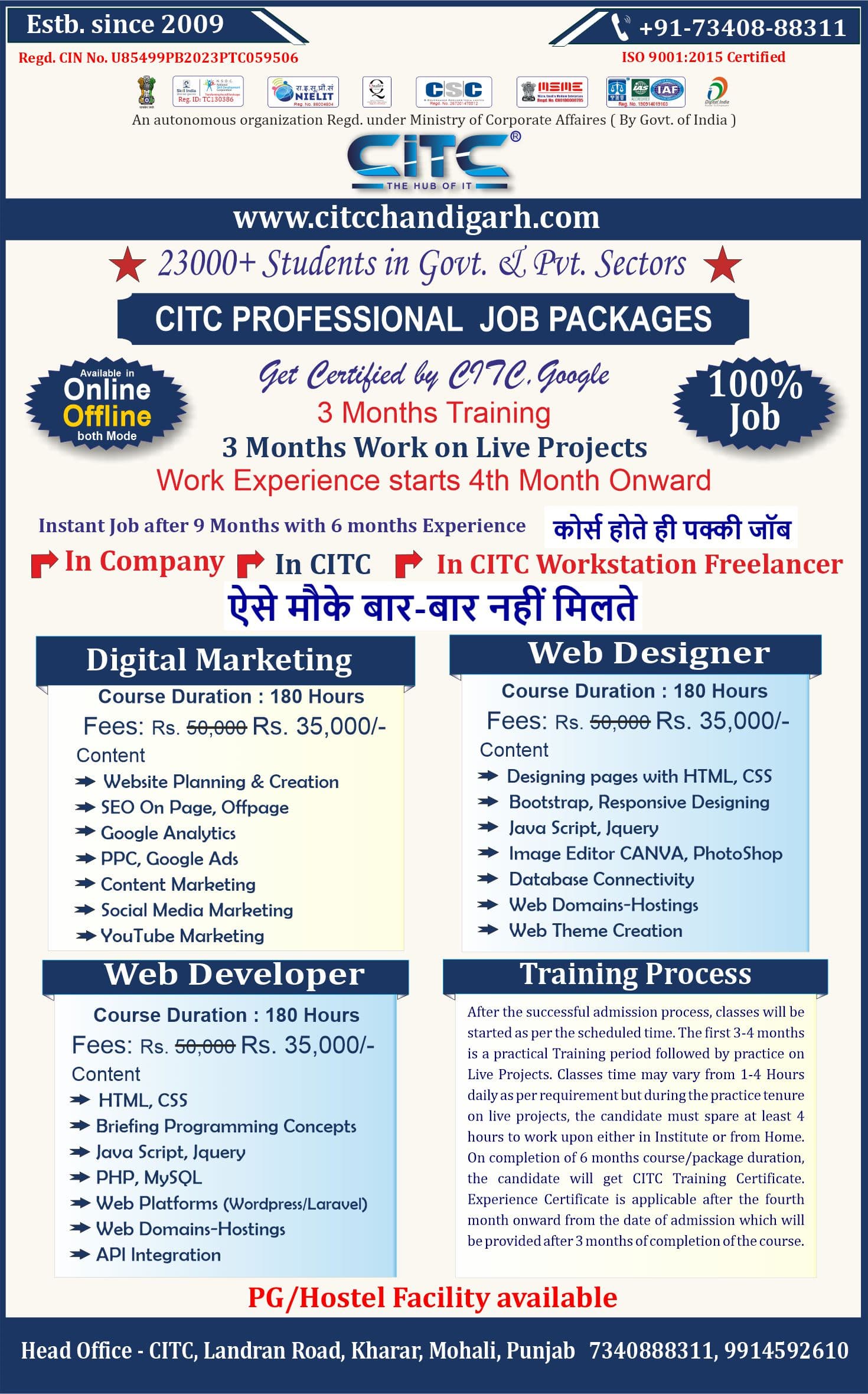CITC Job Packages